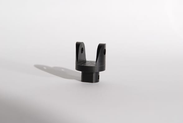 Anodised black machined yoke
